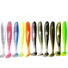 Artificial Bait, Rubber Bait Set, 11 Colours Rubber Bait for Walleye, Mini Rubber Fish Set, Ultralight Rubber Bait for Trout, Bass, Zander
