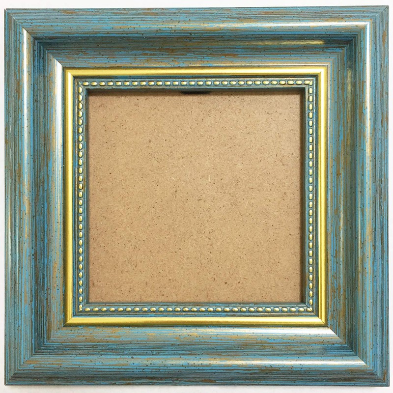 AMHOME 3.5x3.5 Picture Frame Blue Square Photo Frame The Overall