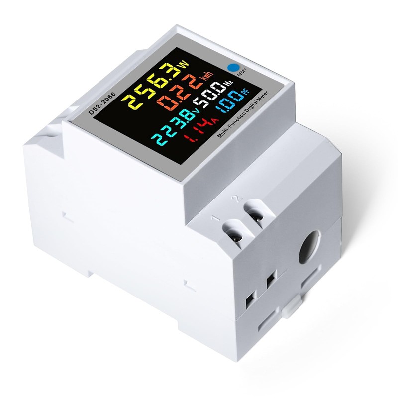 DEWIN Electric Meter, 6 in 1 Digital Energy Meter 100A