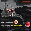 MARVELURE Foldable Power Handle for Penn Fierce III IV, Battle