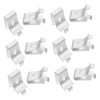 KONTONTY 50 Pcs Adjustable Shelf Support Clips Durable Aluminum Alloy