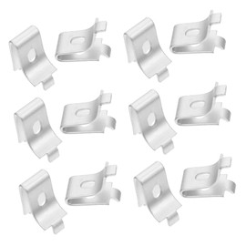KONTONTY 50 Pcs Adjustable Shelf Support Clips Durable Aluminum Alloy Fixing Clamps for Easy Installation Removal for Shelving Home Office