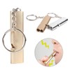 BuxiuGK 4 Piece Emergency Whistle Whistle Keyring Double Tubes Safety