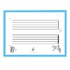 Toccata Method® Musical Music Magnetic Dry Erase Board Single Staff