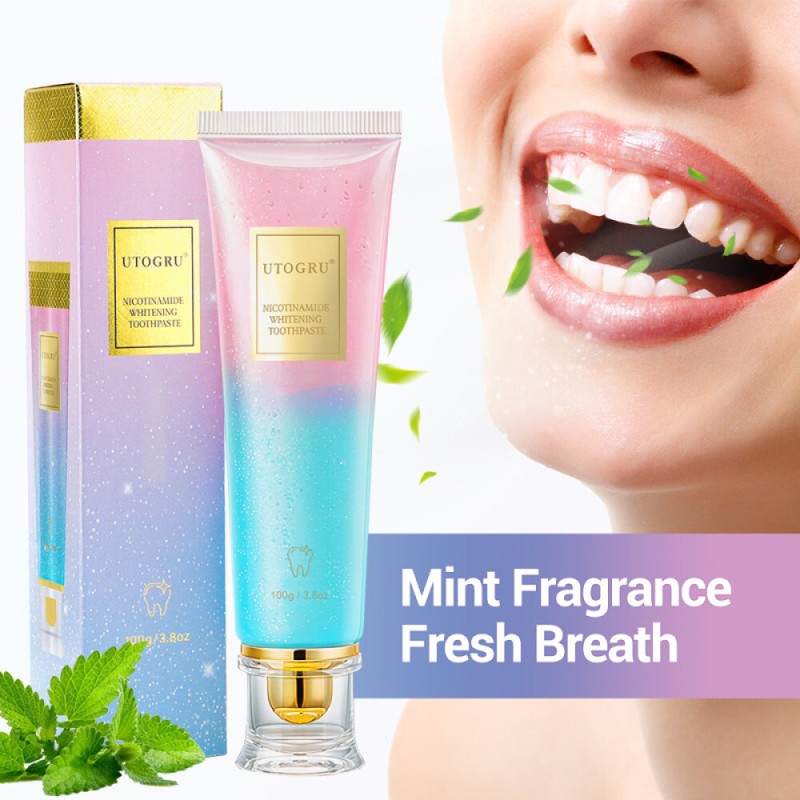 UTOGRU Intense Stain Whitening Niacinamide Toothpaste More Effective Oral Fresh