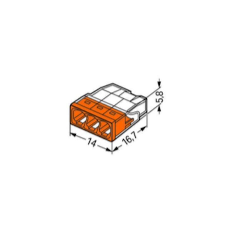 WAGO 2273 Compact Connection Box Terminal with Choice of 2-,