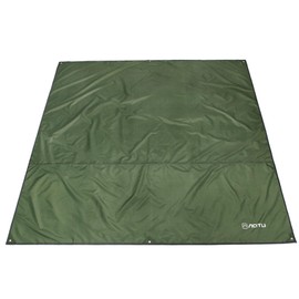 Azarxis Waterproof Camping Tent Tarp Hammock Rain Fly Footprint Ground Cloth Shelter Sunshade Beach Picnic Blanket Mat for Outdoor Camping Park Lawn (Army Green, 6 x 7 ft)