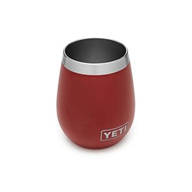 YETI Rambler 10 oz Wine Tumbler, Vacuum Insulated, Stainless Steel, Brick Red