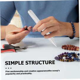 VILLFUL Jewelry Scoop Bead Scoop Tool Portable Small Jewelry Spacer Beads Stainless Steel