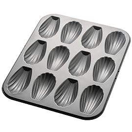Madeleine Mold, 12 Cavities / 1 Piece, Tomizawa Shoten Madeleine Financier Baking Pan (Home Oven Size)