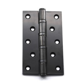 5x3 Inch(12.5x7.5cm) Matte Black Square Door Hinges Solid Stainless Steel Ball Bearings Door Hinges Heavy Duty Hinges (2 Pieces)