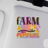 Holographic Decal Stickers of Farm Fresh Pumpkins Premium Waterproof Vinyl