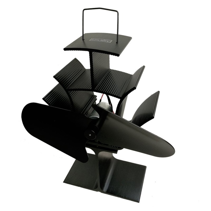 Lincsfire 2 Blade Heat Powered Stove Fan Warm Air Circulating