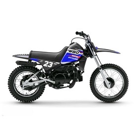 Kalair GFX Graphics Kit for Yamaha PW80 (1990-2008) VIPER Series Blue 09 Mil - Dirt pit bike motorcycle stickers, dirtbike racing automotive decal motocross accessories no-plastics