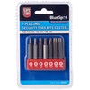 Blue Spot 14103 Long Security Torx Bits, Silver, Set of