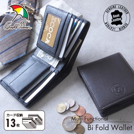 Arnold Palmer 4AP3676 Multi-functional 4 Bill Holder with Inner Spatula, Large Capacity, Card Storage, Cell Window, Business Casual, black