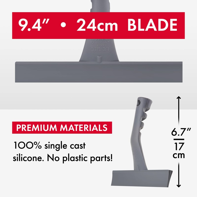 Heavy Duty Counter Squeegee with Wear Resistant Rubber Blade |
