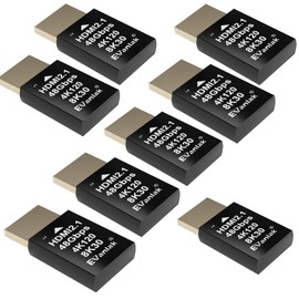 4K 120Hz HDMI 2.1 Dummy Plug – High-Resolution Virtual Display Emulator for PC, VR Headsets & Cryptocurrency Mining | Supports 8K @30Hz, Headless Ghost Display Adapter-8P