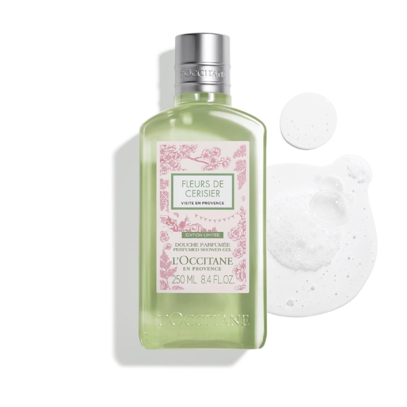 L'Occitane White Muscat Cherry Blossom, Shower Gel, 8.5 fl oz