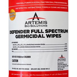 Artemis Bio-Solutions **Artemis Bio Defender Full Spectrum Germicidal Wipes | 160 Ct | 6" x 7" |**
