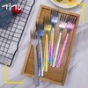 TiTo Titanium Bright Colorful Ultra Lightweight Titanium Camping Utensil Set