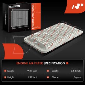A-Premium Engine Air Filter Compatible with Mitsubishi Galant 2004-2012, Eclipse 2006-2012, Endeavor 2004-2008 2010-2011