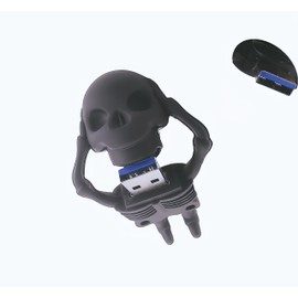 Ecoodisk 128GB USB 3.0 Flash Drive Novelty Cartoon Skeleton High Transfer Speed Pendrive Memory Stick
