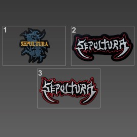 Unbranded Sepultura Patches, Iron On Embroidery Patches, Sepultura Logo Patch - 1