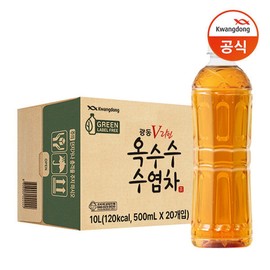 Guangdong Murabell Corn Corn Corn 490ml X20 bottle / 광동직송 무라벨 옥수수수염차 490ml x20병