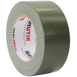 WELSTIK WELSTIK Professional-Klebeband Olivgrn, wasserdichtes Klebebandgewebe, farbiges Gaffer-Klebeband fr Reparaturen, Heimwerken, Basteln, Verwendung im Innen- und Au?enbereich, 50 mm x 41 m, Olivgrn