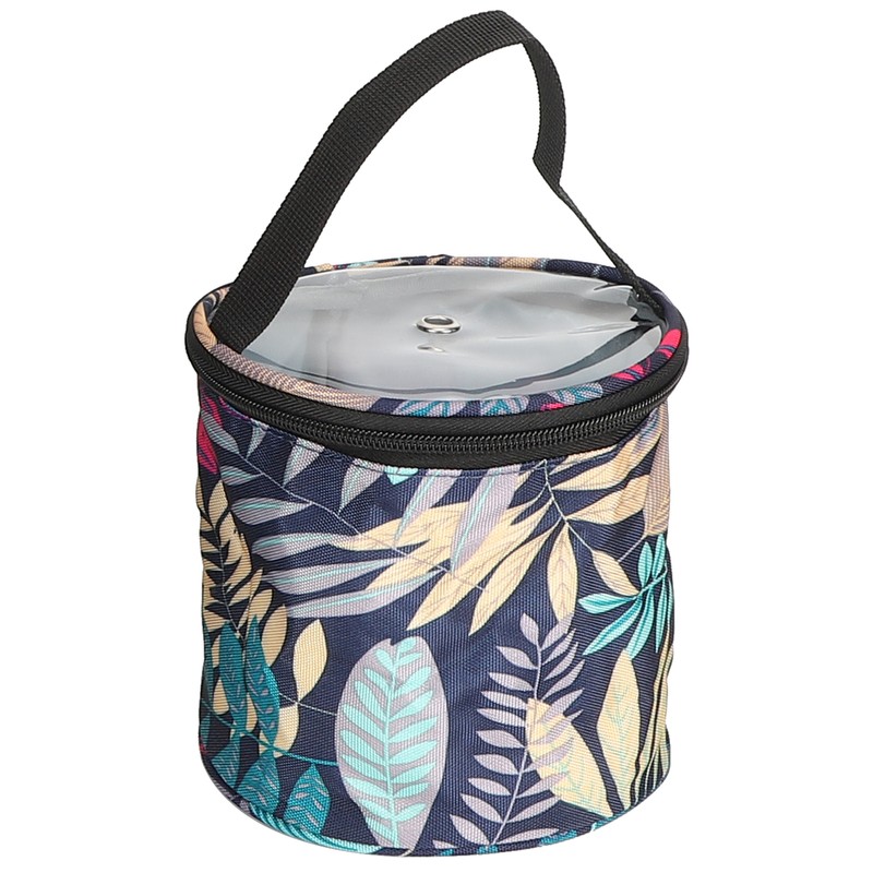 2Pcs Storage Bag 600D Oxford Cloth Printing MultiPocket Hand Strap