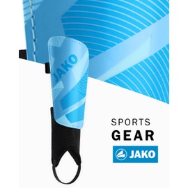 JAKO Unisex River Classic Shin Pads, Light Blue/Blue/JAKO Blue, S