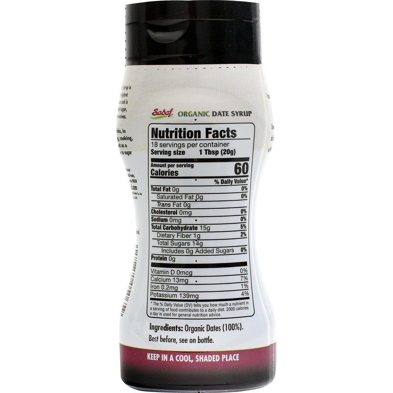 Sadaf Organic Date Syrup in Squeeze Bottle - Date syrup