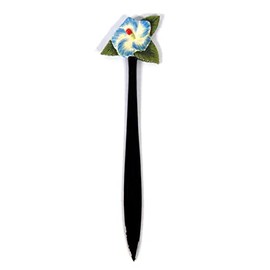 LX Hand Painted Blue Hibiscus Flower Letter Opener