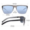 ZENOTTIC Polarized Sunglasses for Men Lightweight TR90 Frame UV400 Protection