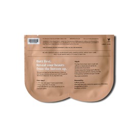 BAWDY Slap It - Caffeine Beauty Butt Mask - Retexturizing + Detoxifying Mask for Your Behind - 2 Sheets, One for Each Cheek - Clean Beauty Mask for Your Butt (2 Sheets - Single Use)