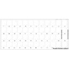 Ukrainian Russian Cyrillic Keyboard Labels with White Lettering ON Transparent