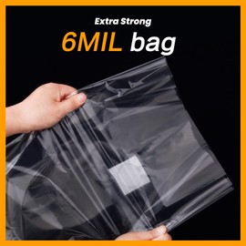 zwxt zwxt 100PCS Mushroom Planting Bag, 8"5"20" Thickened Growing Mushroom Bag, 6 Mil Thick Durable Tear Resistant Planting Kit, 0.2 Micron Porosity Resistant High Pressure Spawning Bag