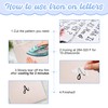 5 Sheets 280 Pieces Iron On Letters for Clothing, 1