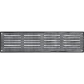 Vent Systems 16'' x 4'' Inch (Overall Dimensions) Pack of 3 - Anthracite - Air Vent Cover Metal Air Return Grill - Built in Pest Guard Screen HVAC Vent Duct Cover for Home Improvement
