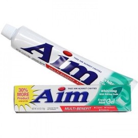 2 Aim Whitening Toothpaste, 6 oz.