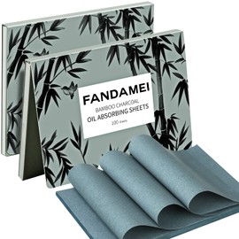 FANDAMEI Oil Blotting Sheets For Face, 200 Counts Oil Blotting Papers For Face, Blotting Paper for Oily Skin, Oil Control Film, Oil Absorbing Sheets, Oil Absorbing Tissues