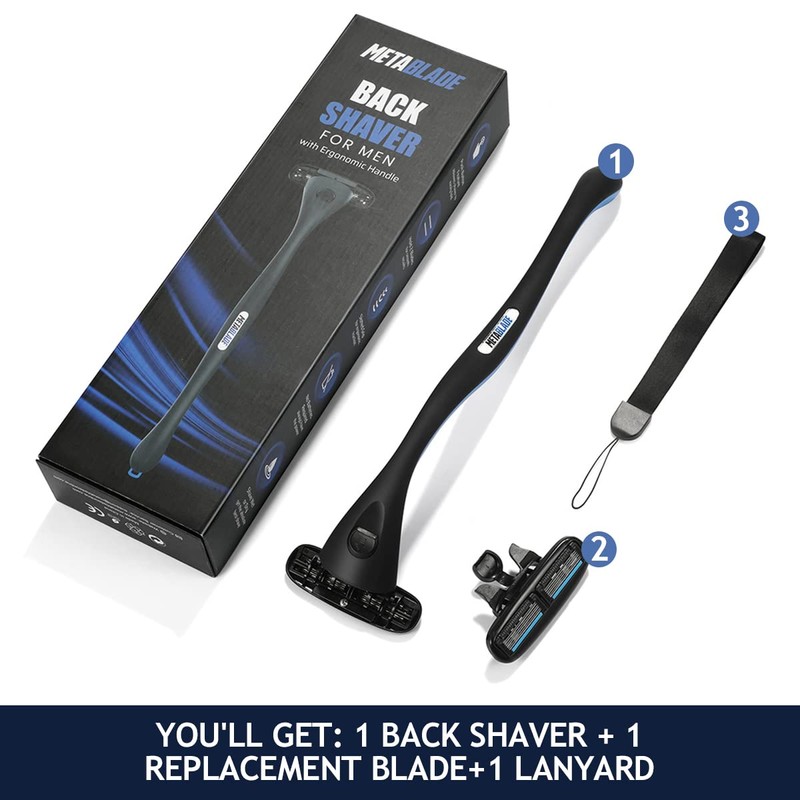Metablade Back Shaver for Men - Long Handle Back Hair