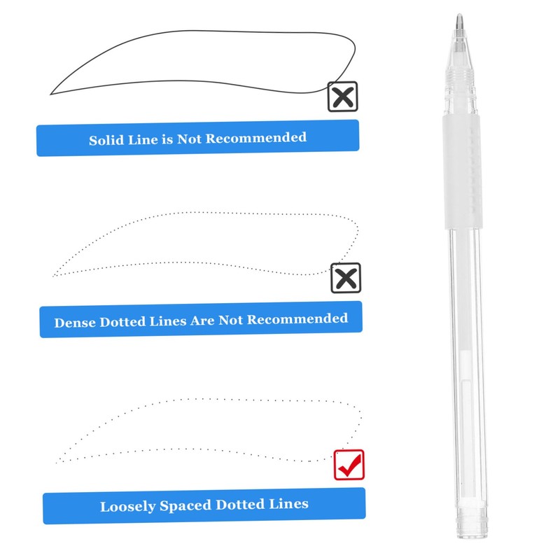 FOMIYES Makeup Position Mapping Mark Tool White Eyebrow Makeup Pen