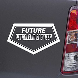 Custom Brother - Future Petroleum Engineer White Color Car Laptop Wall Bumper Decal Sticker, DesH59
