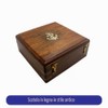 Calyron Bussola Sundial in ottone con scatola di legno, design