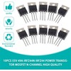Ballylelly 10pcs 55V 49A IRFZ44N IRFZ44 Power Transistor Mosfet N