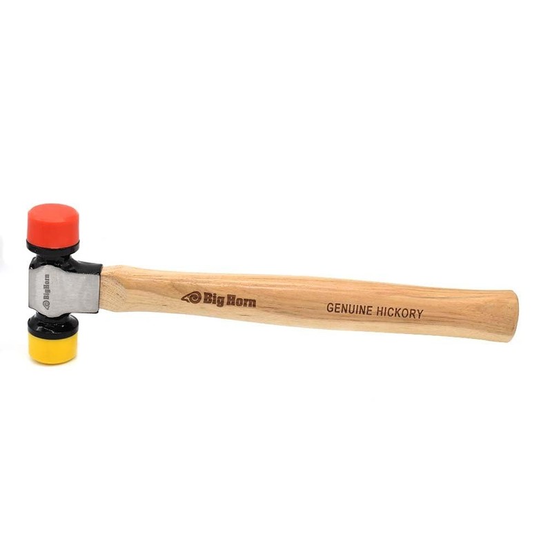 Big Horn 15129 12 Oz Hickory 2-Sided Soft Face Mallet