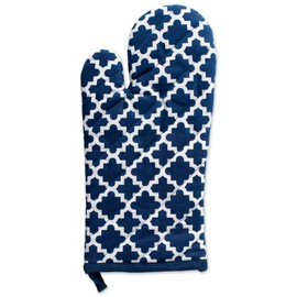 DII Lattice Basics Collection Kitchen Essentials, Oven Mitt Set, Nautical Blue, 2, Piece
