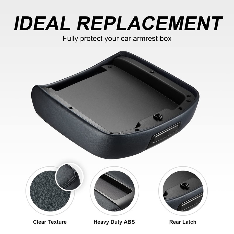 SPEEDWOW Center Console Lid Armrest Cover for Chevy Avalanche Silverado